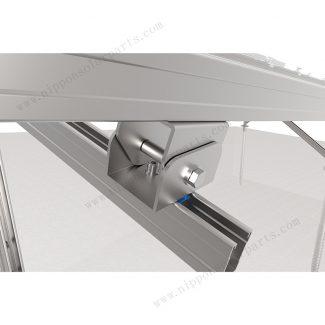 カーボンスチール架台W型傾斜地