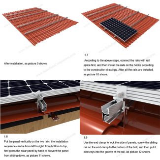 solar panel clay roof mounting