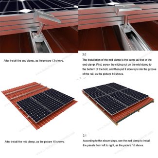 solar clay roof mounting system