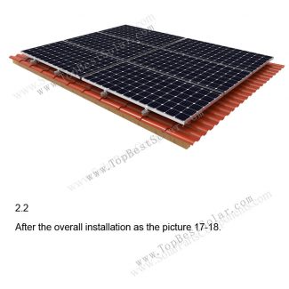 pv module clay roof tile mounts