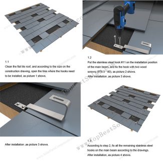 flat tile solar mounting