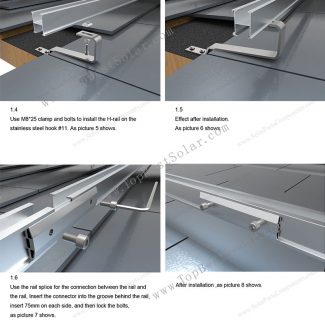 flat tile solar mounting system