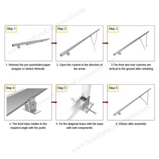 solar panel ground racking system