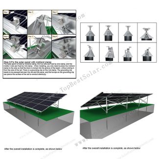 pv module ground mount racking system
