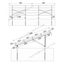 solar ground mount racking system