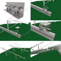 solar ground racks on ramp
