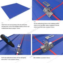Solar Panel Metal Roof Racking, SPC-RF-CK02-HR
