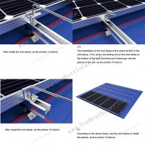 solar metal roof racking system
