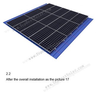 solar panel metal roof racking system
