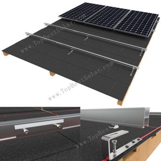 solar panel shingle roof mounting