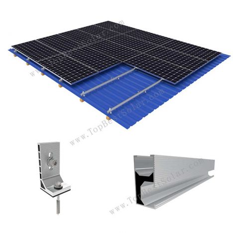 solar roof mount with L foot