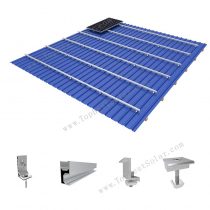 metal roof solar mounting with L feet brackets