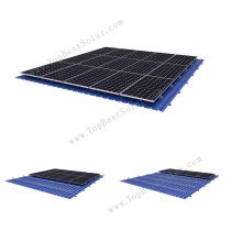 solar roof mounting with L foot brackets