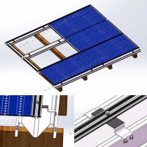 BIPV mounting system for bifacial solar modules