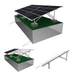 Carbon steel Ground rack solar panel mount
