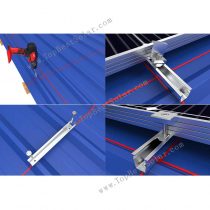 solar metal roof racking U rail AL6005-T5