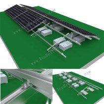 solar panel ballasted racking east west