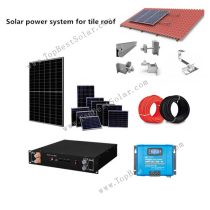 Solar powerb system for tile roofing