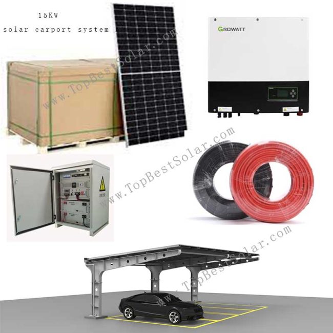 15kw Solar carport system 15kw Solar carport system