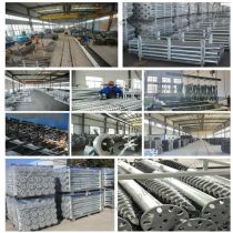Screw piles foundation production line