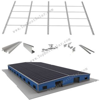 Waterproof rack for commercial roof