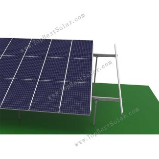 solar pile ground mounting system adopts open carbon steel and aluminum material