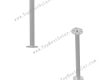 Double Flanged ground screw for solar