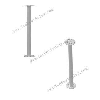 Double Flanged ground screw for solar