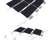 Ballast flat roof solar mounting with 15 degree
