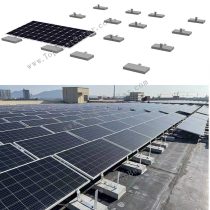 solar ballast mounting for flat rooftop