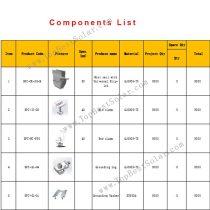 solar clamp components for standing seam roof