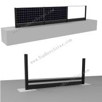 Solar Fence Racking installation for residential, commercial, and agricultural applications