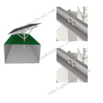Solar Ground Mount Single Pole System Customized