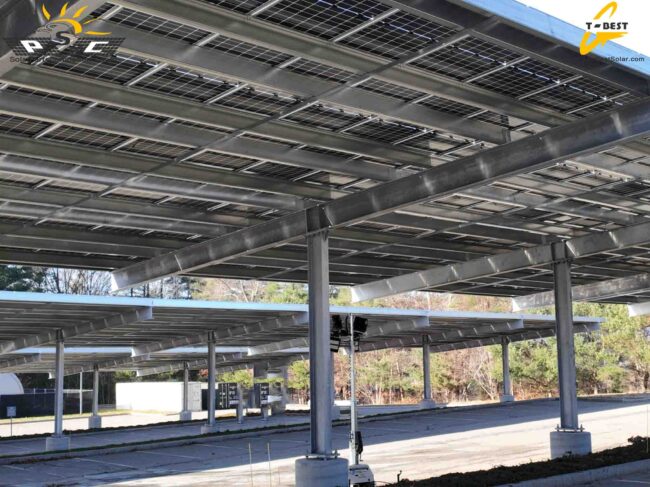 DIN-certified solar carport drainage system