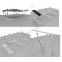 Aluminum Waterproof Solar Carport Racking Structure
