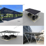 Aluminum Waterproof Solar Carport Racking Structure