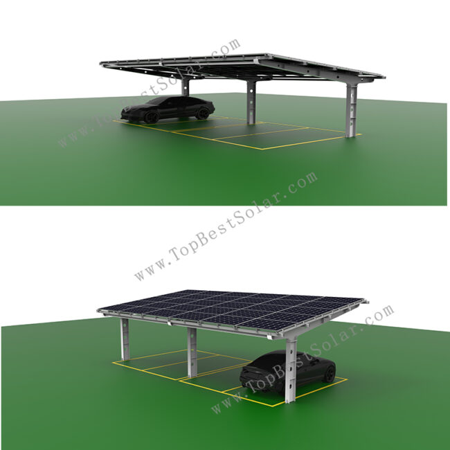 Quick-install carport solar mounting bracket