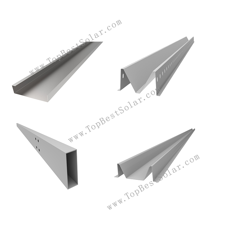 Modular carport solar mounting bracket