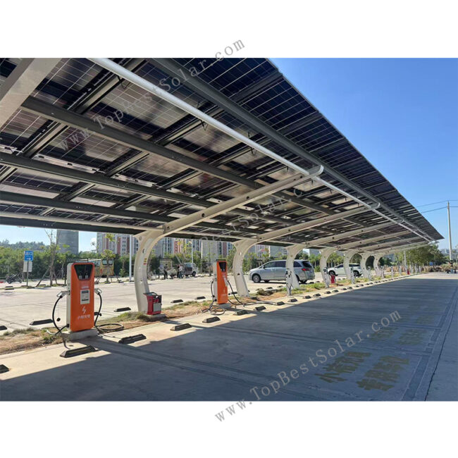 Solar carport with EV charging Solar Carport EV Charging Stations