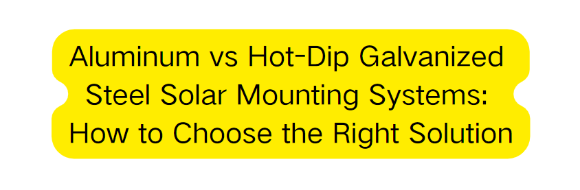 solar mounting system manufacturer