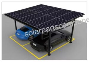 Applying waterproof sealant and inspecting bolts after ZAM solar carport installation