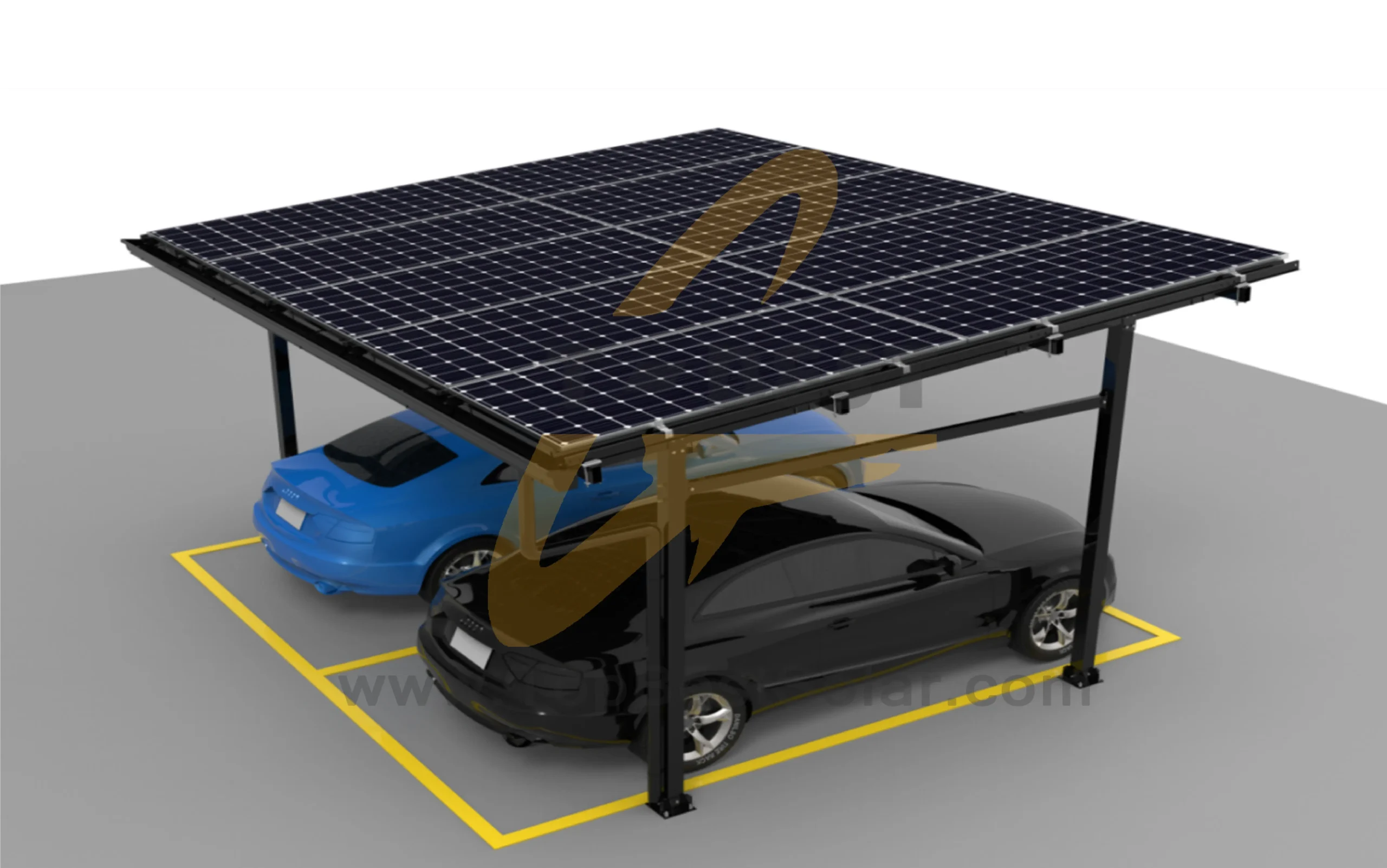 ZAM solar carport installation
