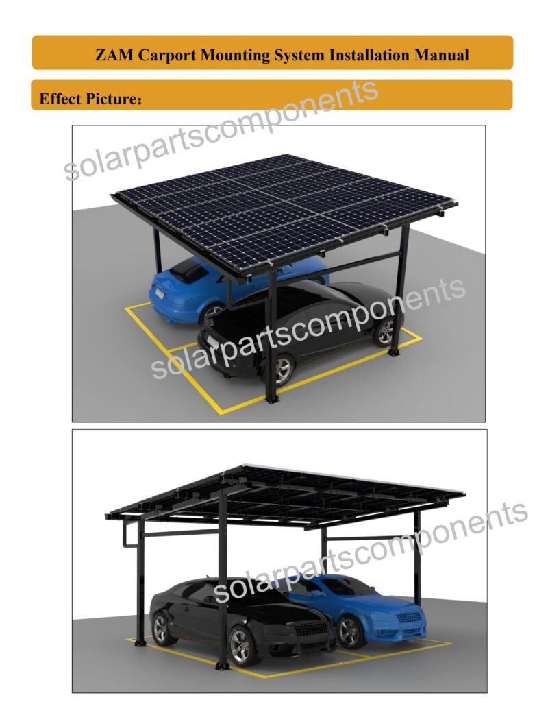 ZAM solar carport installation