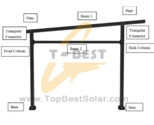 Heavy duty solar carport mounting bracket and aluminum rail cost details