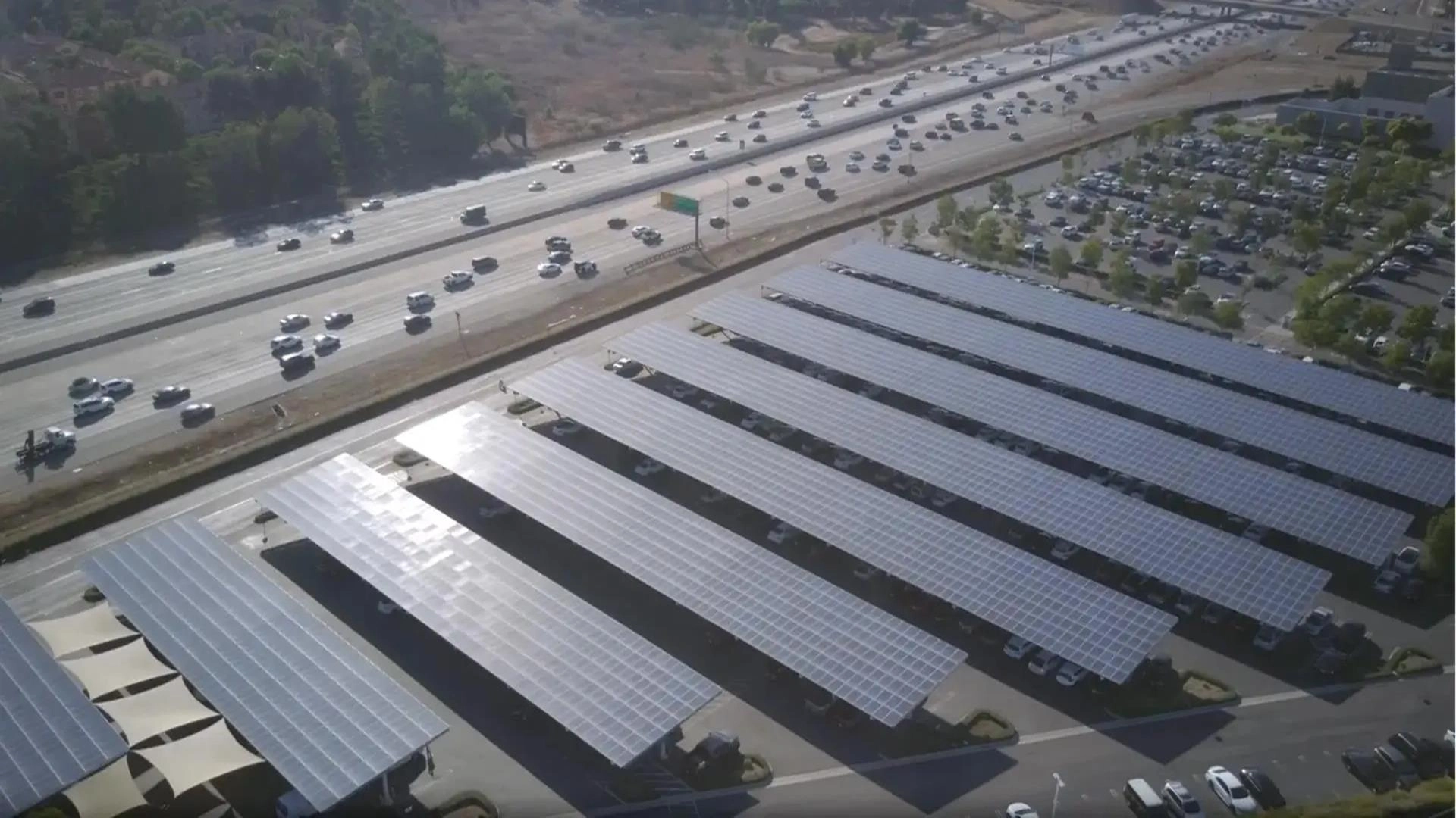 Modern residential solar carport with integrated EV charging Modern residential solar carport with integrated EV charging