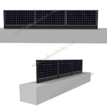 vertical solar panel system