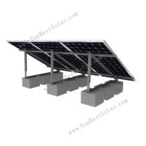 triangle solar panel mounting for flat roof