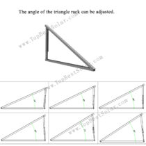 triangle solar panel mounting brackets
