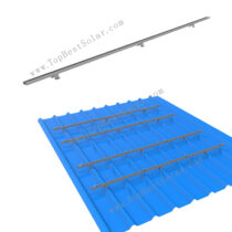 solar panel racking system for metal roof mounts