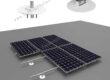 TPO/PVC membrane roof solar mounting system with weldable bases and rails